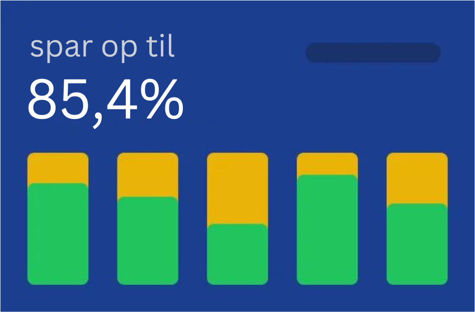 Sammenlign elpriser og spar op til 85,4% på elregningen